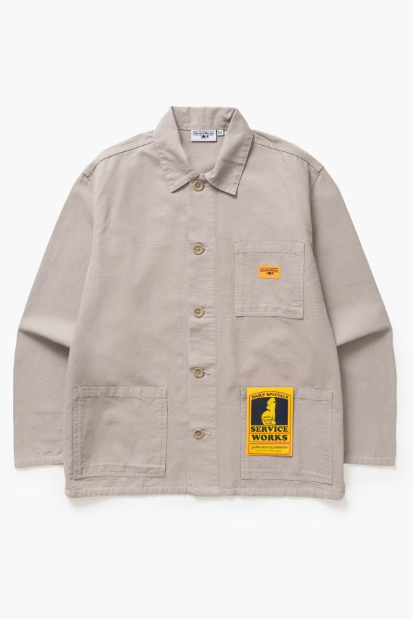 Service Works Canvas Chore Shirt Jacket - Stone