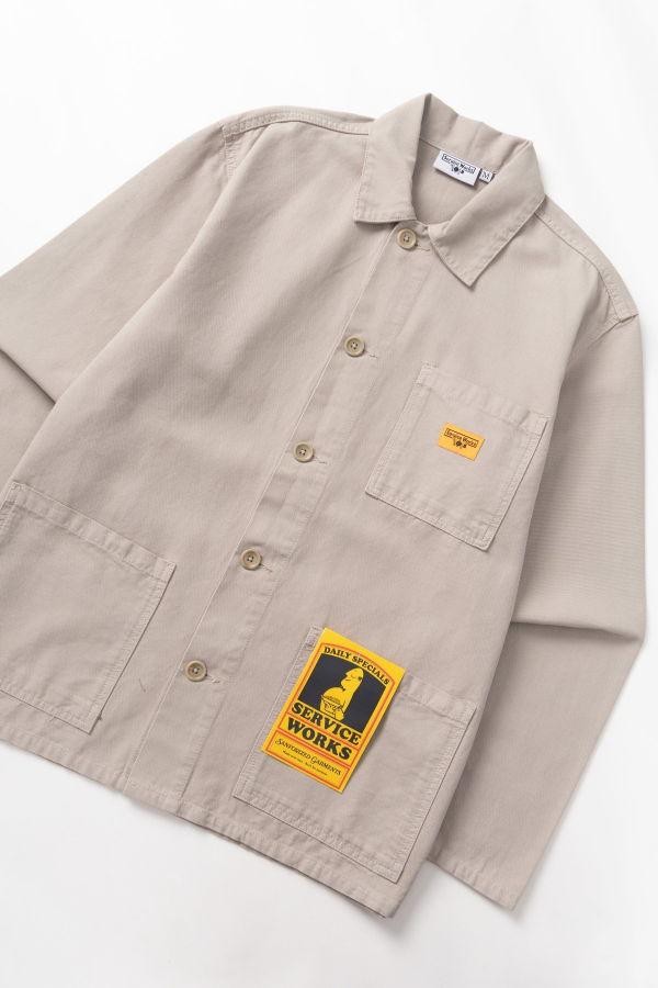 Service Works Canvas Chore Shirt Jacket - Stone