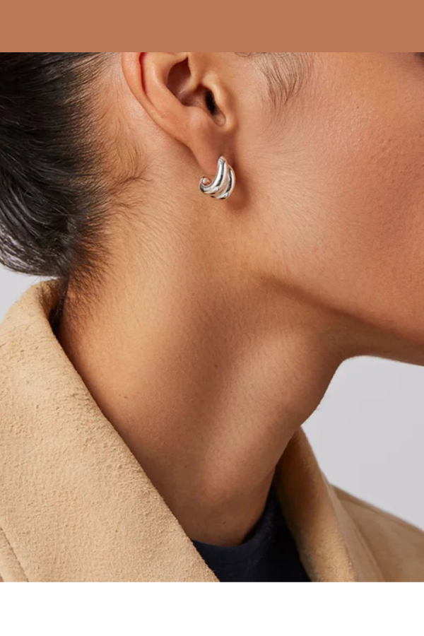 Jenny Bird Mini Florence Earrings - Silver