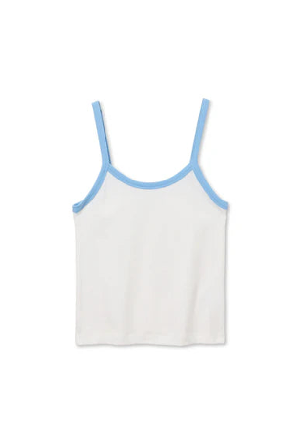 Perfect White Tee Cherry Sporty Ringer Tank