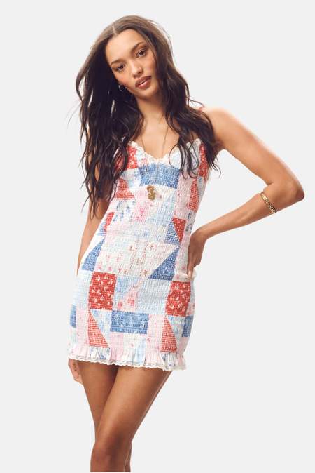long sleeve button down mini dress Avec Les Filles Button Front Dress - Blue Stripe