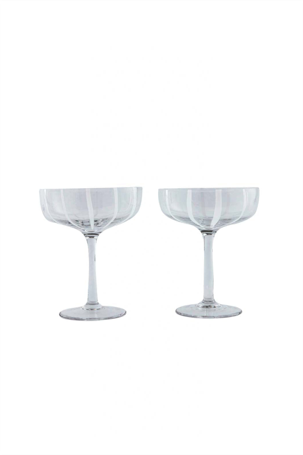 OYOY LIVING DESIGN Set of 2 Mizu Coupe Glass