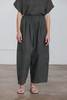 Black Crane Wide Pant with Micro Wave - Thumbnail 2