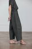Black Crane Wide Pant with Micro Wave - Thumbnail 3