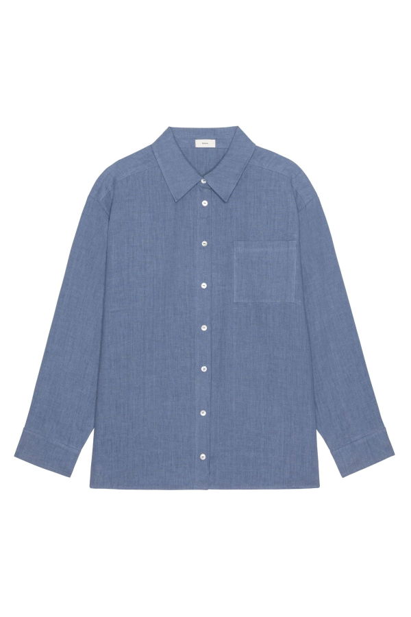 Donni. The Linen Relaxed Shirt - Lapis