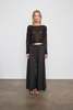 Enza Costa Linen Open Bateau Top - Black - Thumbnail 2