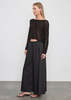 Enza Costa Linen Open Bateau Top - Black - Thumbnail 4