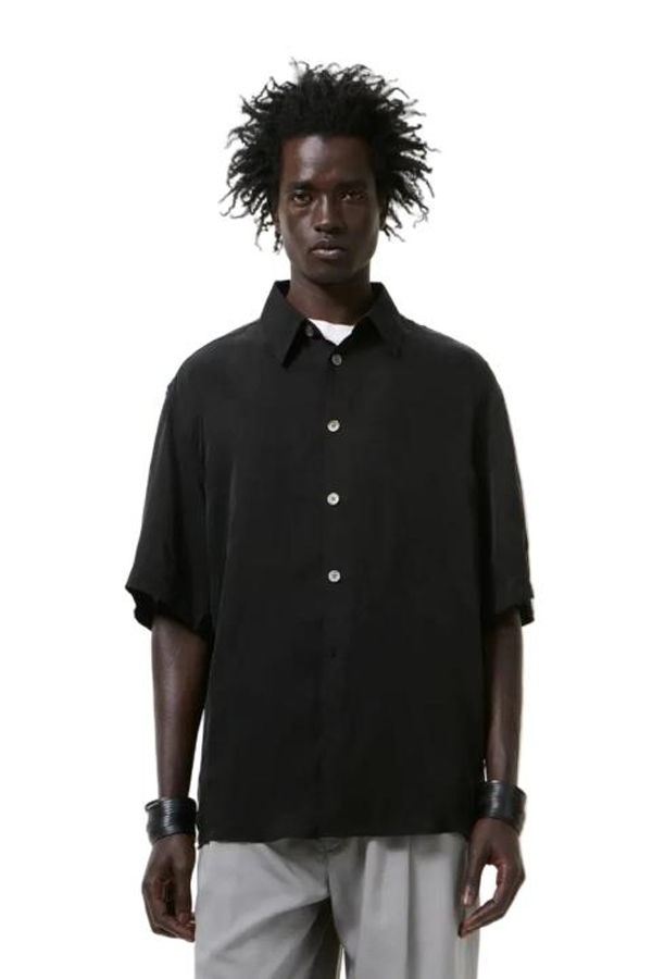 Our Legacy Long Top - Char Black Dustveil