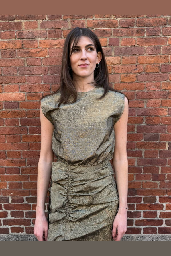 Ulla Johnson Gisella Taffeta Crop Top