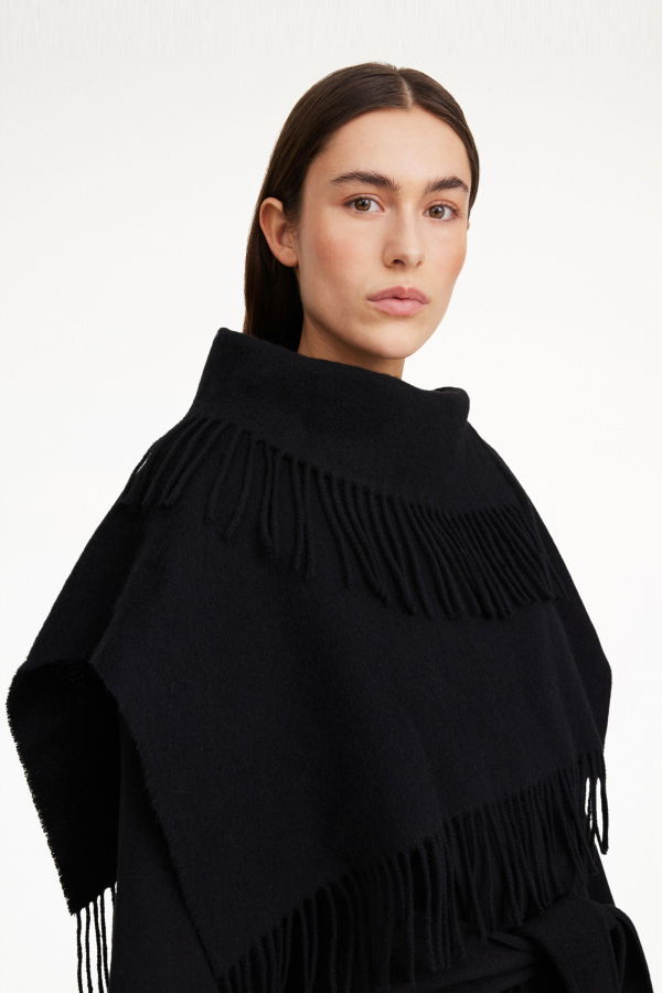 By Malene Birger Turtla Wool Fringe Bib