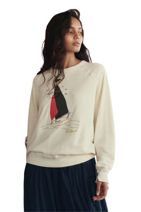 The Great. The College Sweatshirt Sailing Boat