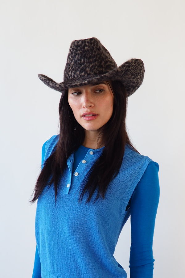 Clyde Cowboy Hat - Cheetah Spot Angora