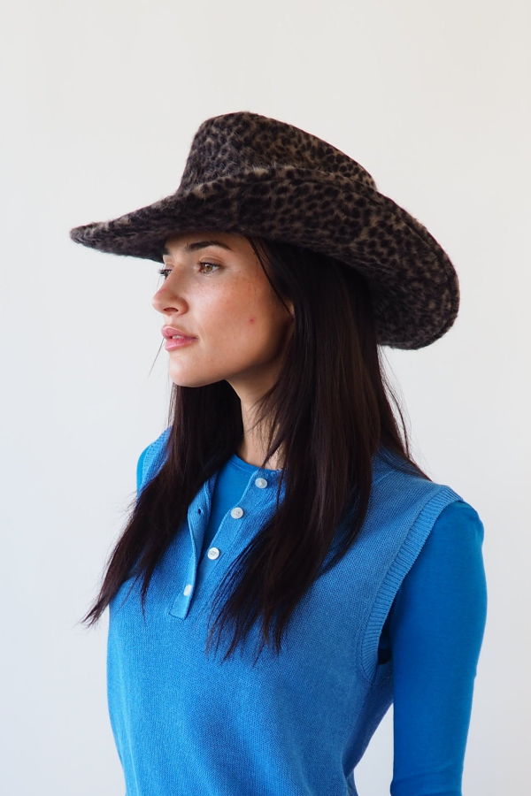Clyde Cowboy Hat - Cheetah Spot Angora