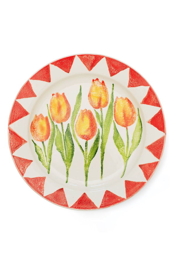 BlissHome Tulip Rimmed Platter 35cms