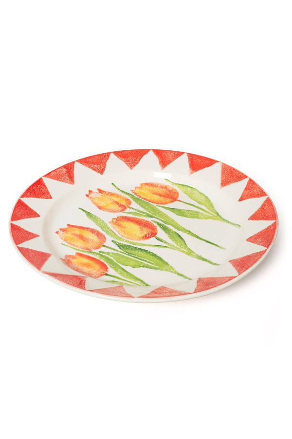 BlissHome Tulip Rimmed Platter 35cms