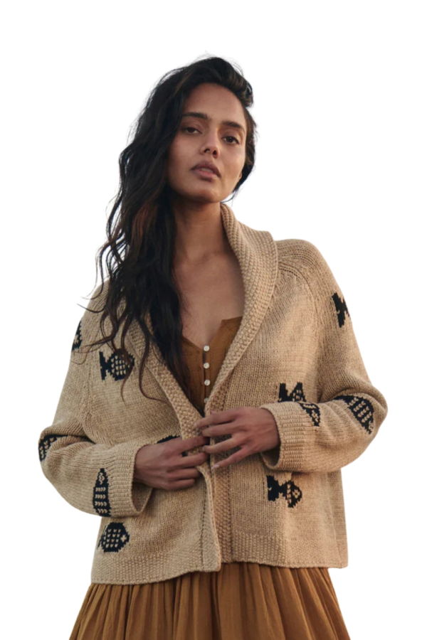 The Great. The Swimming Fish Lodge Cardigan