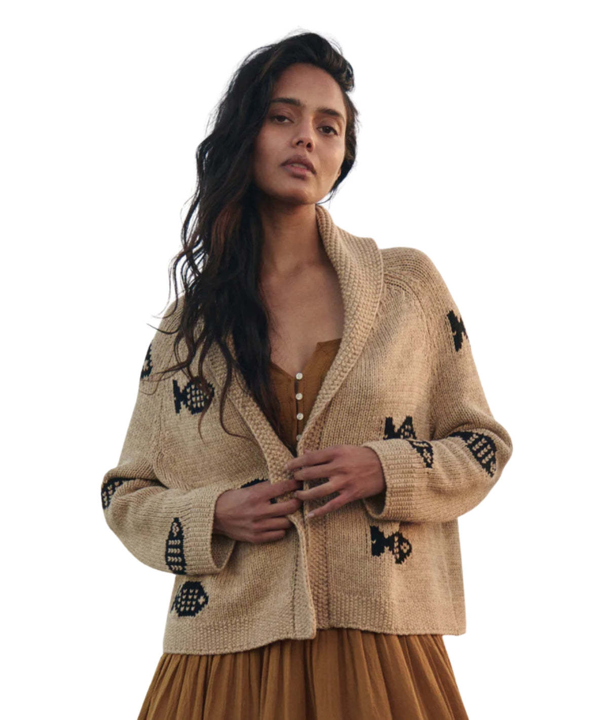 The Great. The Swimming Fish Lodge Cardigan - Image 1 of 5