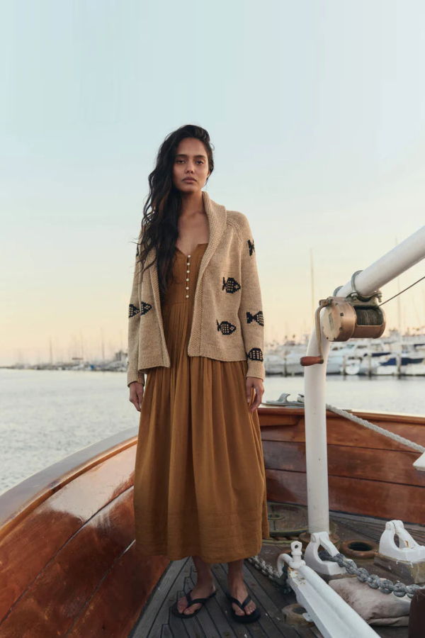 The Great. The Swimming Fish Lodge Cardigan