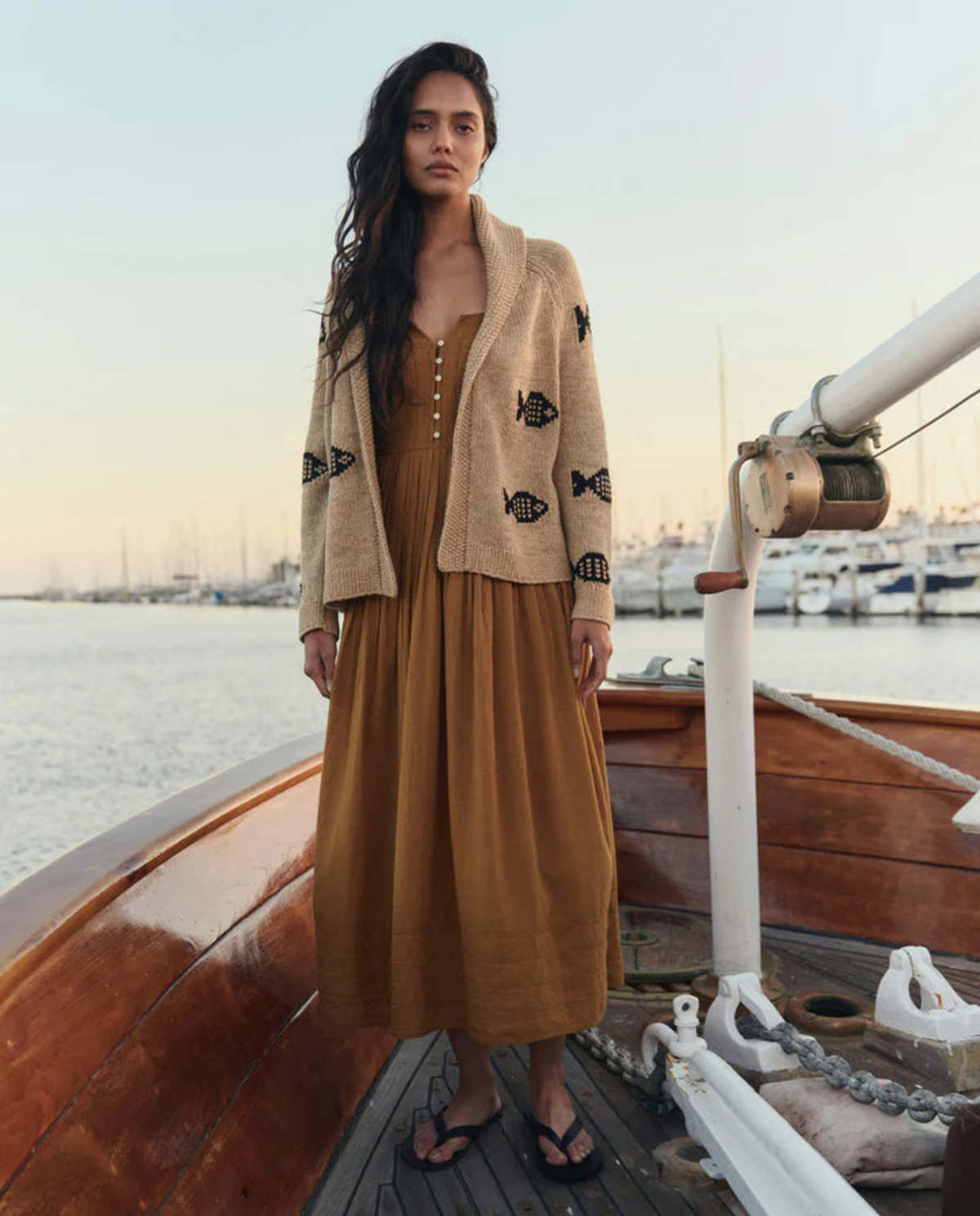 The Great. The Swimming Fish Lodge Cardigan - Image 2 of 5