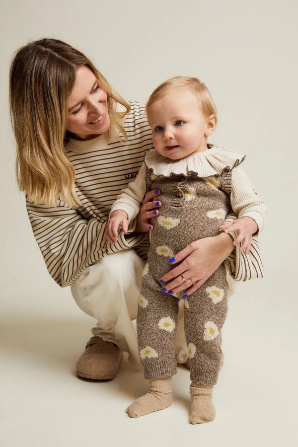 KIDS Claude & Co Bay Knitted Romper - Egg
