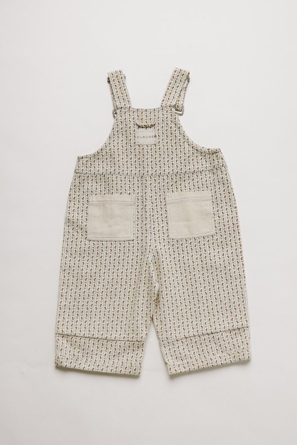 KIDS Claude & Co Blythe Dungaree - Radish Stripe