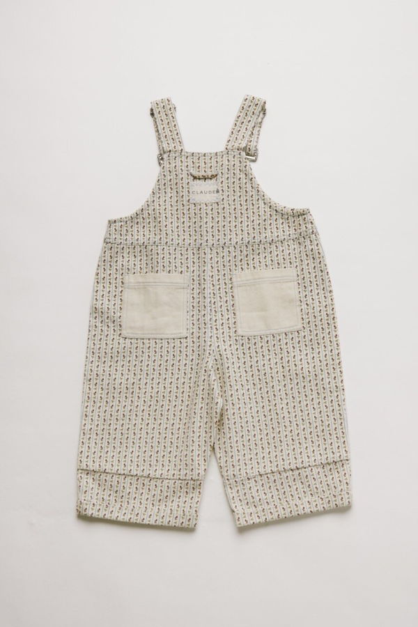 KIDS Claude & Co Blythe Dungaree - Radish Stripe