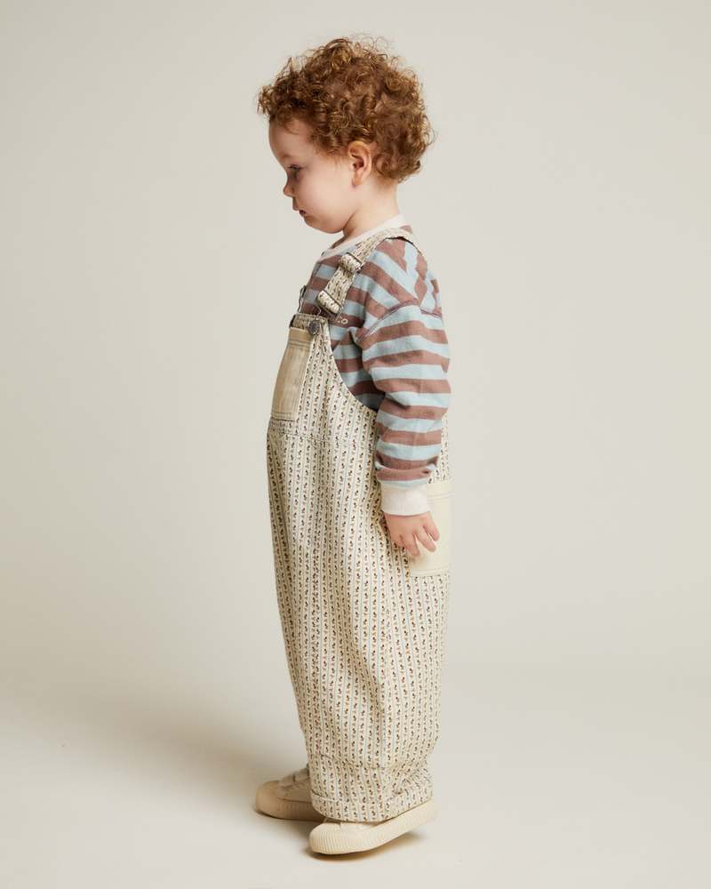 KIDS Claude & Co Blythe Dungaree - Radish Stripe
