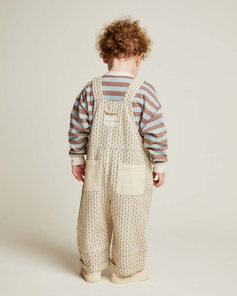 KIDS Claude & Co Blythe Dungaree - Radish Stripe