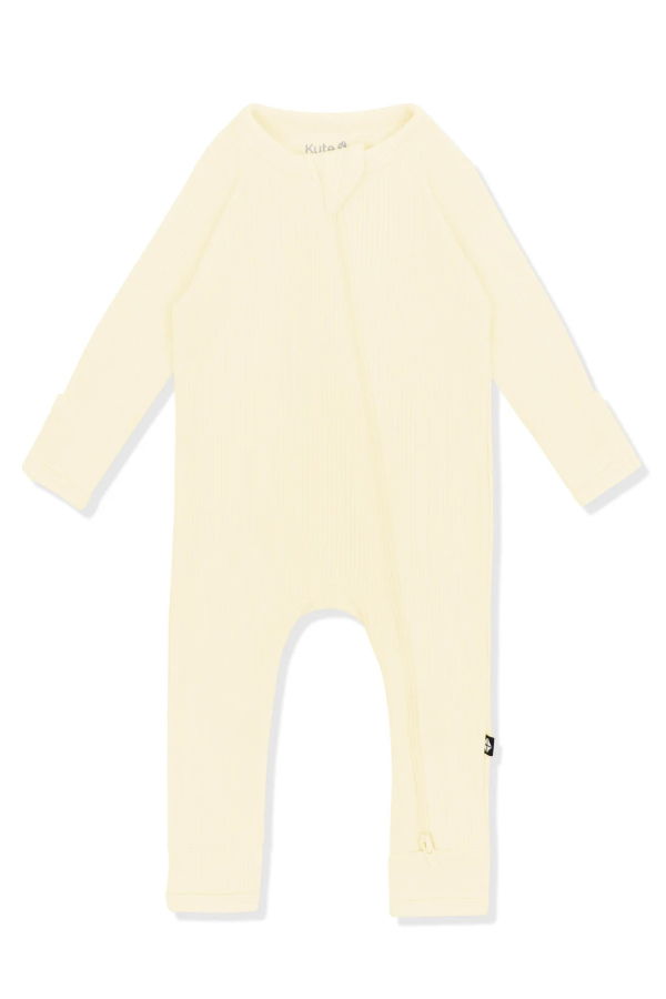 KIDS Kyte BABY Ribbed Zippered Romper