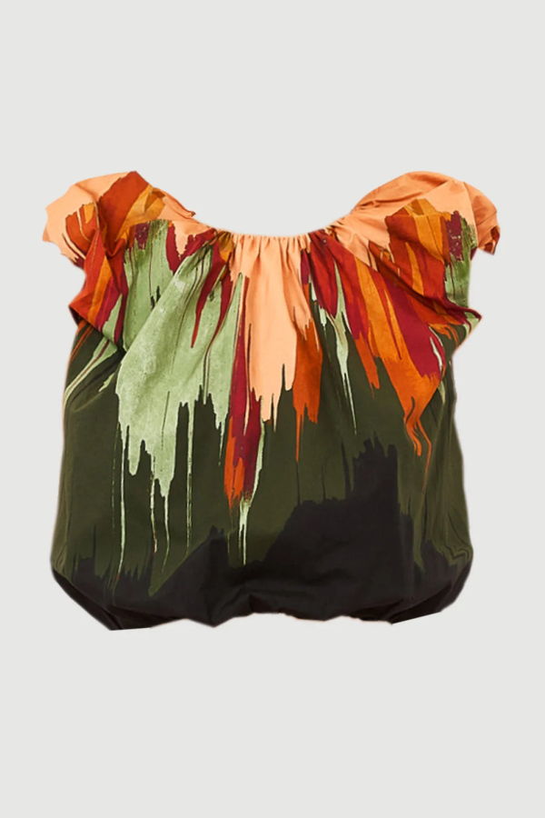 Ulla Johnson Gracie Cotton Top - Green