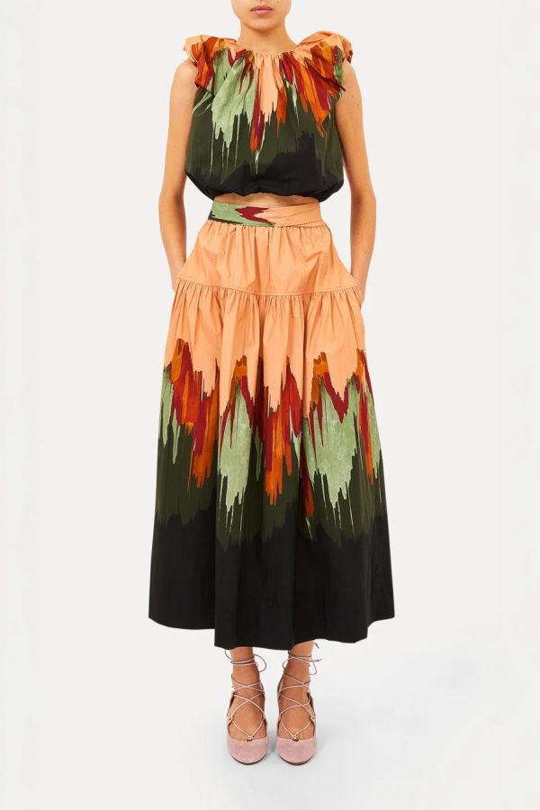 Ulla Johnson Gracie Cotton Top - Green