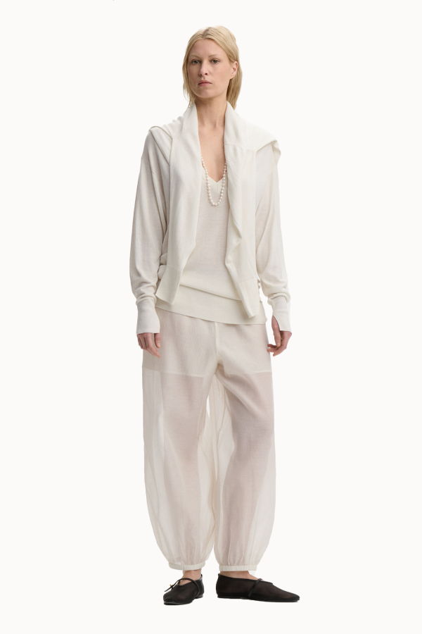 By Malene Birger Lumas Organza Trousers - Soft White