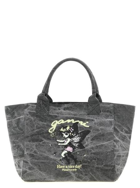 Ganni Recycled Tech Mini Satchel - Leopard | Garmentory