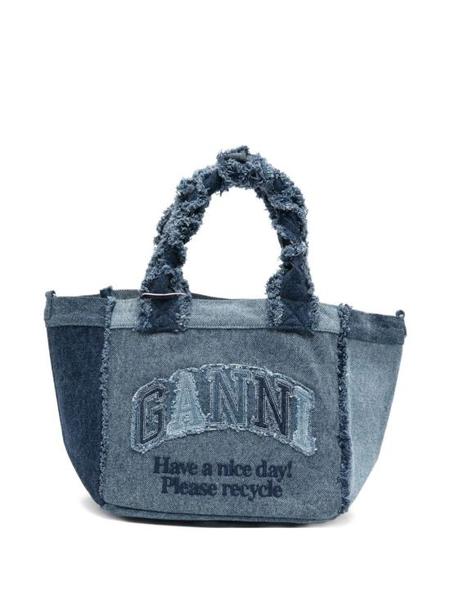 Ganni RECYCLED TECH MINI TOTE BAGS - PINK/PURPLE | Garmentory