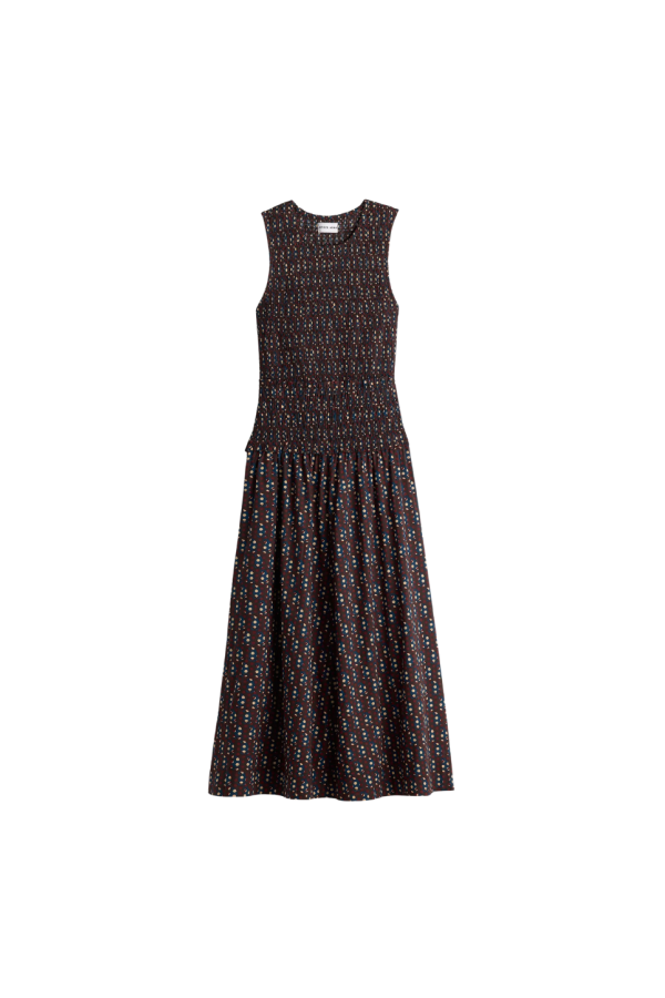 Apiece Apart Siempre Tank Maxi Dress - Block Print Polka