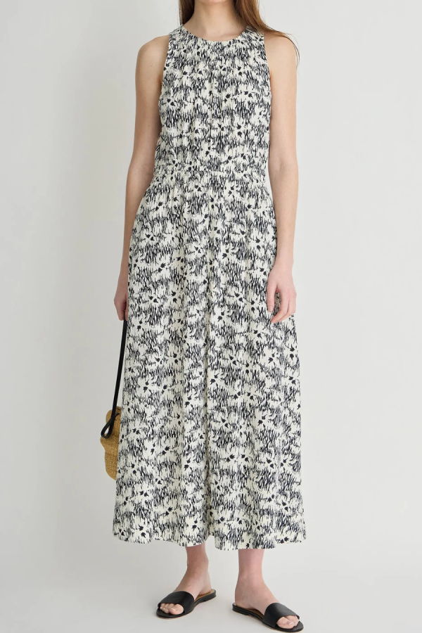 Apiece Apart Textured Bali Tank Dress - Tropical Midnight