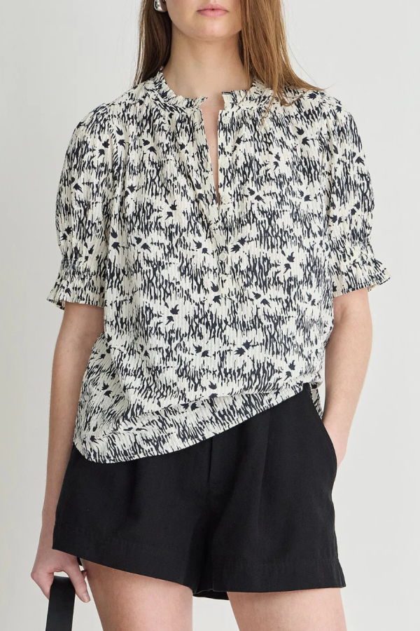 Apiece Apart Textured Los Altos Top - Tropical Midnight