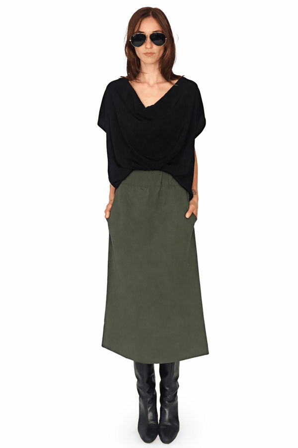 Meg Cowl Top - Black