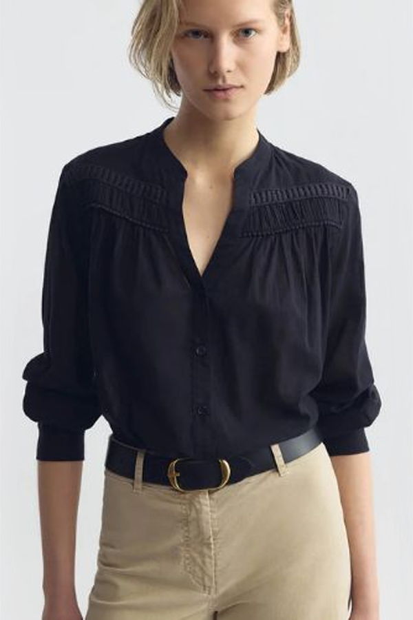Nili Lotan Clarys Top - Midnight