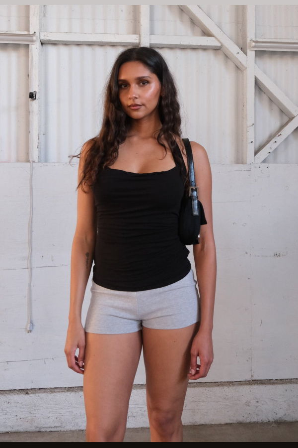 Geel Isabelle Halter Sleeveless Top