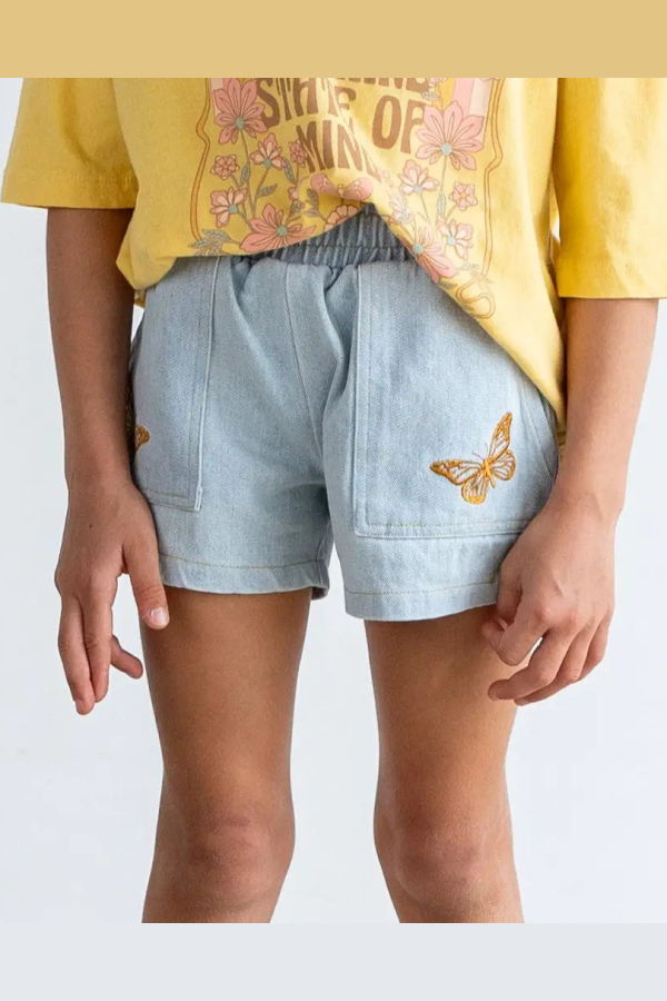 KIDS tiny whales Mariposa Butterfly Shorts