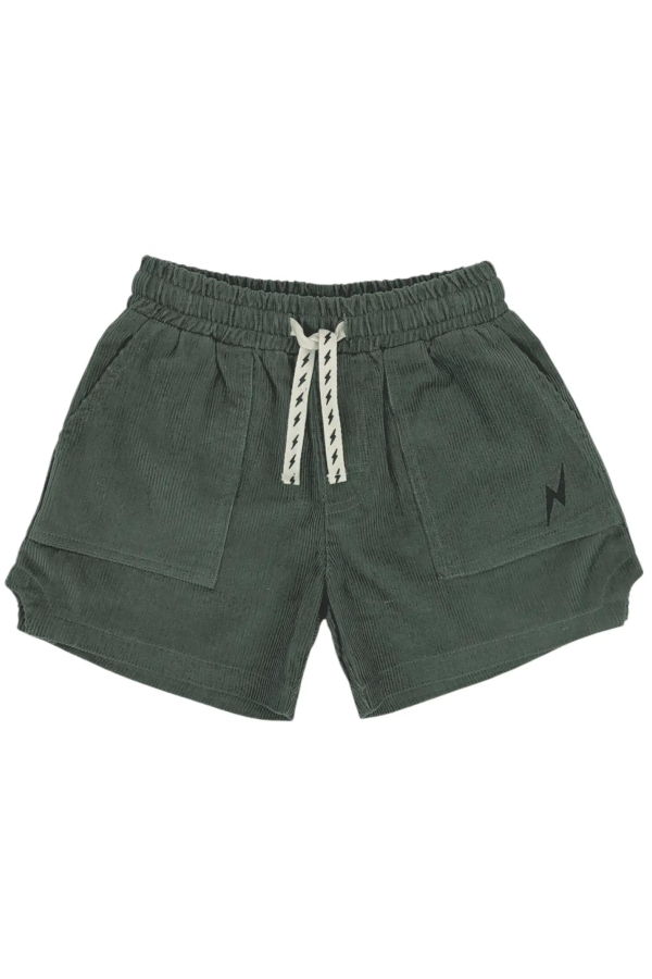 KIDS tiny whales Camp Retro Lightning Bolt Shorts
