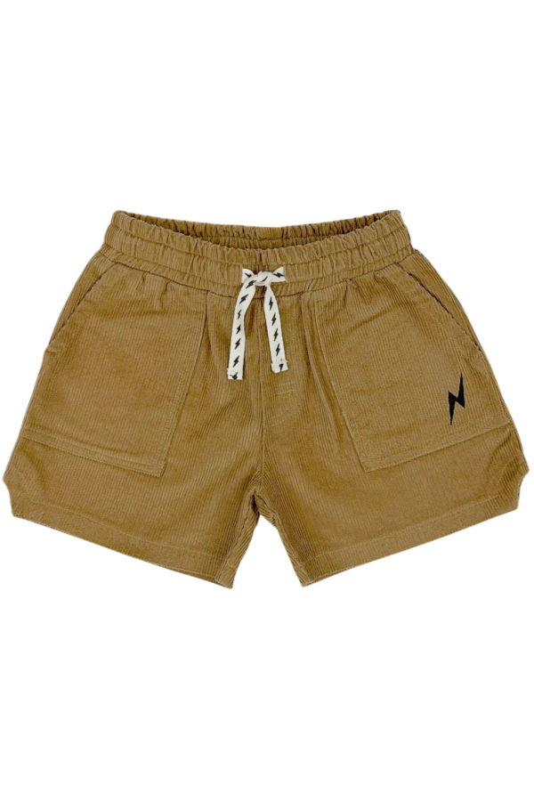 KIDS Tiny Whales Camp Retro Lightning Bolt Shorts