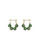 seree Fay Beaded Jade Hoop Earrings - Green - Thumbnail 1