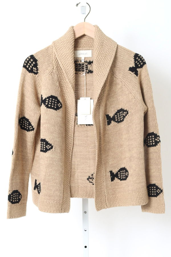 The Great. Swimming Fish Lodge Cardigan