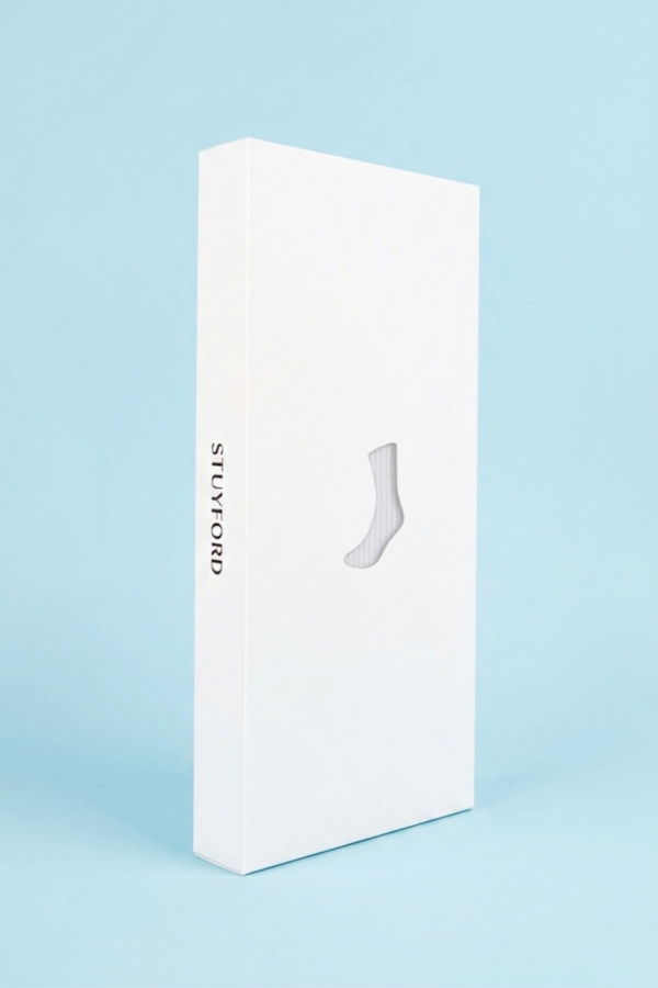 Metallic White Athletic Socks