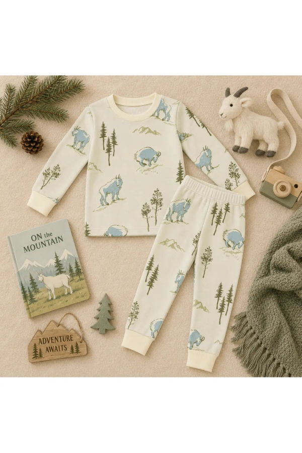KIDS Mady & Max Bamboo Two Piece Pajamas