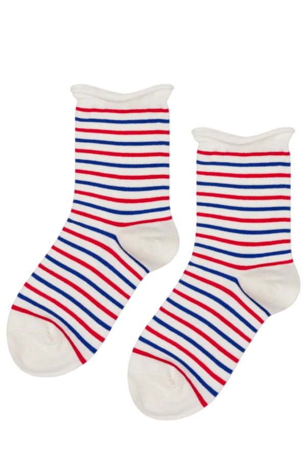 Hansel from Basel Nautical Bastille Stripe Crew Socks