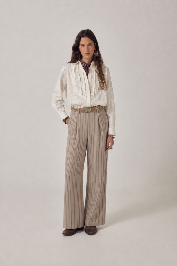 Maison Hotel Manolito Pants in Keaton Stripes