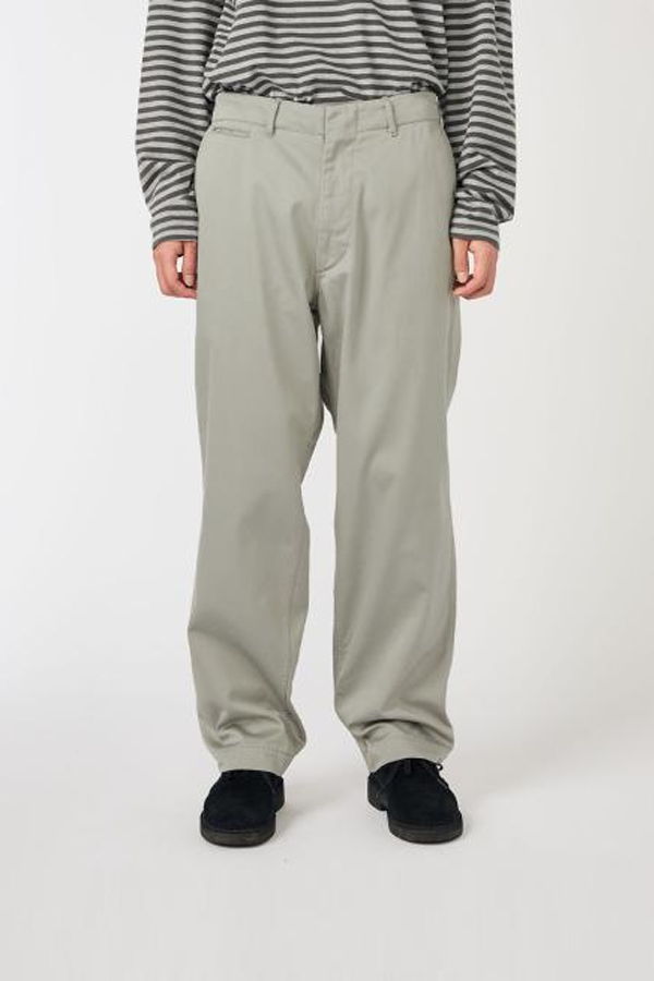 Nanamica SUCS401E Straight Pants - Light Gray